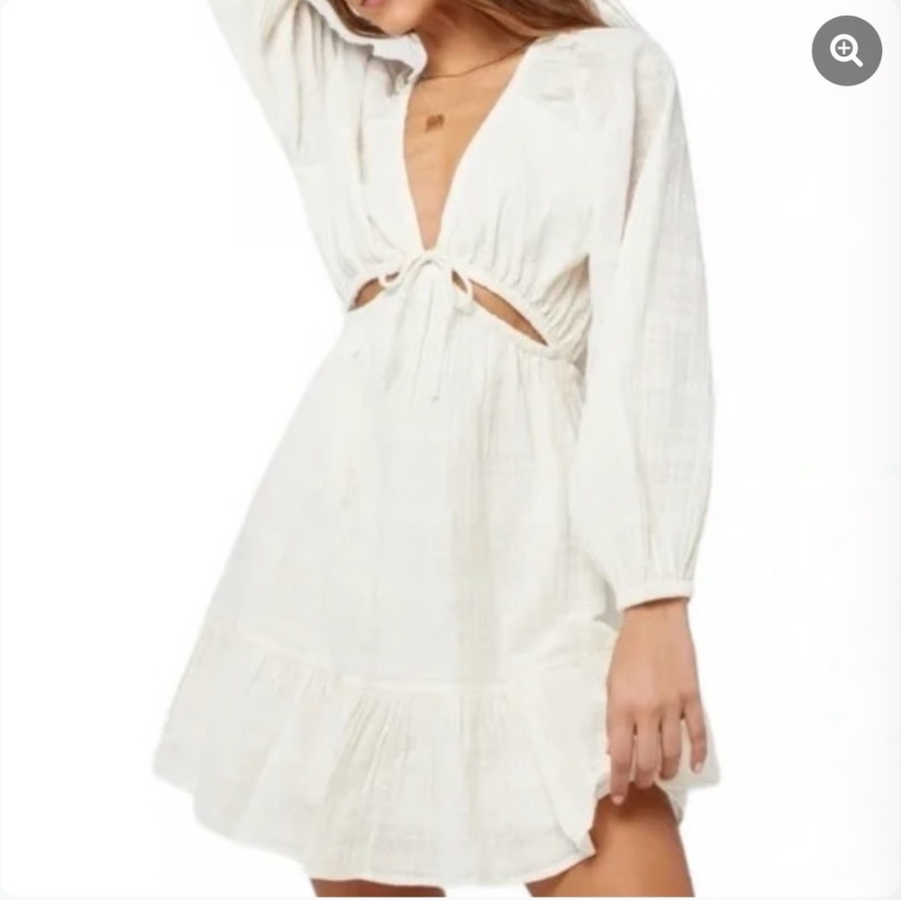 L*Space Cream Textured Dress